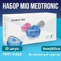 Инфузионный набор Medtronic MiniMed Mio MMT-943А (Медтроник МиниМед Мио), 6 мм/60 см, 10 штук в упаковке