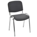 Стул Helmi HL-F01 Изо, каркас хром, обивка ткань черная