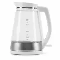 Чайник электрический DOMFY DSW-EK505, 3000Вт, белый и прозрачный