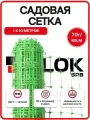 Садовая сетка зеленая 1х10м, ячейка 50х50мм, 70гр/м2 4620214450659