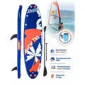 Надувная SUP-доска SIRENA MALIBU 10.6, 320*81*15см, двухслойная, с креплением для паруса, веслом, насосом и страховочным лишем