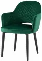 Стул кухонный Hoff Венера диамант, 58,5х82х64,5 см, цвет изумрудный, чёрный