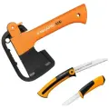 Туристический набор FISKARS топор X5, нож с точилкой, пила садовая SW73 (1057912)