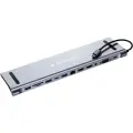 Док-станция Type-C Gembird ,12в1: 2xUSB3.1, USB2.0, RJ45, PD87W, Jack3.5, SD/TF, 2xHDMI, VGA, Type-C (UHB-D6)
