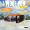 Ошейник I WOOF YOU для собак с принтом Рыжий хранитель леса на застежке фастекс ширина 40 мм