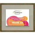 Рамка 70x95 для постера и фотографий, пластиковая, багетная, со стеклом и задником, ВсеПодрамники