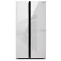 Холодильник Side-by-Side Hyundai CS5003F белое стекло