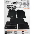 Ворсовые коврики в салон автомобиля Mercedes-Benz GL X166, GLE W166, GLS X166, GLE Coupe C292, W166 M-class /2011-2019