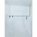 Вешало (вешалка потолочная) рейл в стиле лофт, MONO furniture, серия ONE LINE Gold, 102 см x 58 см, 4 крючка