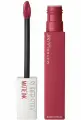 Maybelline New York Помада для губ Super Stay Matte Ink, тон 80 Ruler, жидкая суперстойкая матовая,