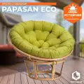 Кресло TetChair Papasan Eco P115-1/SP STD (с подушкой), натуральный/олива