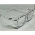 Очки защитные для мастера с коррекцией зрения +0.25, открытые с боковой и верхней защитой, противопыльные, цвет прозрачный