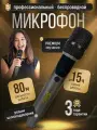 Микрофон караоке профессиональный беспроводной с шумоподавлением, 1 шт