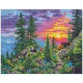 70-35383 Набор для вышивания крестом DIMENSIONS Sunset Mountain Trail Закат в горах