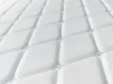 Стеганая Экокожа Dakota без клеевого слоя - Белый Ромб - Белая нитка (100х140см) Простроченная - Прошитая экокожа + поролон 5мм + спанбонд.