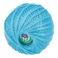 Пряжа для вязания ПНК им. Кирова Ирис 25 гр 3006 голубая бирюза 6 шт 25 гр/150 м 100% мерсеризованный хлопок
