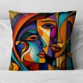 Подушка декоративная Чувства Пикассо 40х40 велюр