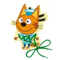 Шнуровка WoodKids Три кота Коржик WK-34716