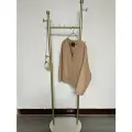 Вешалка напольная для спальни 170 см золото на овальной подставке