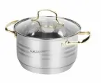 Кастрюля 2,5 л катунь, элис голд, КТ22-D-18, нерж. сталь, зеркальная полировка