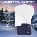 Конверт зимний меховой Nuovita Alpino Bianco (Blu scuro/Темно-синий)