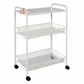 Этажерка ЗМИ Ладья 33КС Э356Б белый, 45х30х65 см, на колесиках