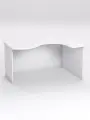 Стол эргономичный офисный СЭ-14А (правосторонний), Белый
