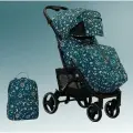 Прогулочная коляска Baballo Future 2024 Бабало океан на черной раме