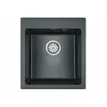 Мойка кухонная Paulmark Zemar PM104651-BLM черный металлик