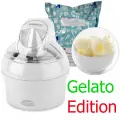 Мороженица Nemox Dolce Vita Bianca 1.1L, Gelato Edition (+ смесь для мороженого)