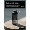 Спортивная бутылка для воды Bobber Tritan черный, 890 мл/питьевая