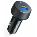 Автомобильное зарядное устройство Anker А2732 PowerDrive PD+ 2 Dual Port High Speed 35 Вт (20W PD +15W) Black (А2732PF2)