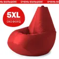 Кресло мешок Bean Joy кресло груша, размер XХXХХL, оксфорд, красный
