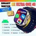 Смарт часы HK ULTRA ONE Умные часы PREMIUM Smart Watch AMOLED 4G, Wi-Fi, iOS, Android, Галерея, Игры, Браузер, Камера, Звонки, Темно-синий
