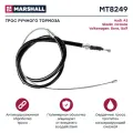 Трос ручного тормоза Audi A3 (8L) 96-; Skoda Octavia I (A4) 96-; VW Bora 98-; VW Golf IV 99-, OEM: 1J0609721AC; 1J0609721AD