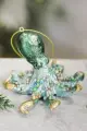 Ёлочная игрушка осьминог С сокровищами, серия обитатели морских глубин, полистоун, цвет морской волны, 9 см, Goodwill MO96344-2
