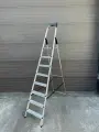 Стремянка алюминиевая с полочкой Sarayli 8 ступеней (рабочая высота 3,75м)