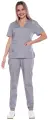Медицинский костюм женский Соломея цвет серый, размер 52/54