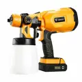 Краскопульт аккумуляторный Deko DSG20K2, 20 В Li-ion 2.3 Ач, 0.5 л/мин
