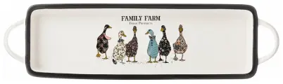 Блюдо с ручками family farm прямоуг. 42*12*3,5 см KSG-263-1259