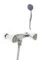 Смеситель для душа Z4196, однорычажный, шланг 150 см, лейка 5 режимов, хром