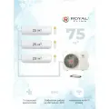 Инверторная мульти сплит-система Royal Clima Multi Gamma Perfetto на 3 комнаты (3*25 м2) 3TFM-25HN/OUT + 3*RCI-PFF09HN - гарантия 3 года, 7 скоростей, супертихая работа (от 20,5 дБ)
