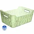 Корзина для хранения Селфи Ламингтон Фло цвет зеленый, 35х25х15 см