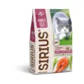 SIRIUS Сухой корм для взрослых кошек, Лосось с рисом (10 кг)