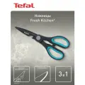 Ножницы кухонные Tefal Fresh Kitchen, лезвие: 10 см, серый/голубой