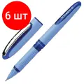 Комплект 6 штук, Роллер Schneider One Hybrid N 0.7мм игольчатый пишущий узел, синяя 183503