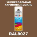 Высокоглянцевая акриловая эмаль ONLAK, в баллончике, быстросохнущая, глянцевая, для металла, дерева, бетона, кирпича, спрей 520 мл, RAL8027