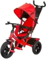 Велосипед трехколесный Pilot PTA3, с ручкой управления, надувные колеса 12 и 10, красный, PTA3R