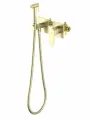 Гигиенический душ со смесителем Aquatek Оберон AQ1220BG шлифованное золото