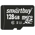 Карта памяти SmartBuy microSDXC 128 ГБ Class 10, V10, A1, UHS-I U1, R 80 МБ/с, адаптер на SD,  RU, 1 шт., черный